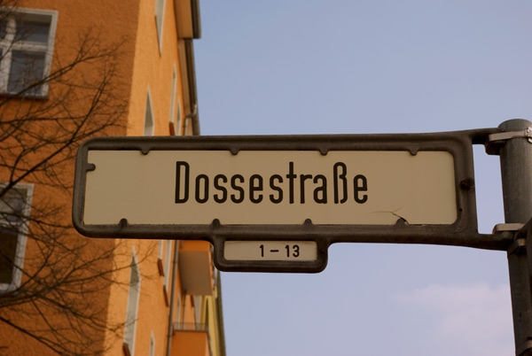 Straßenname Dossestraße