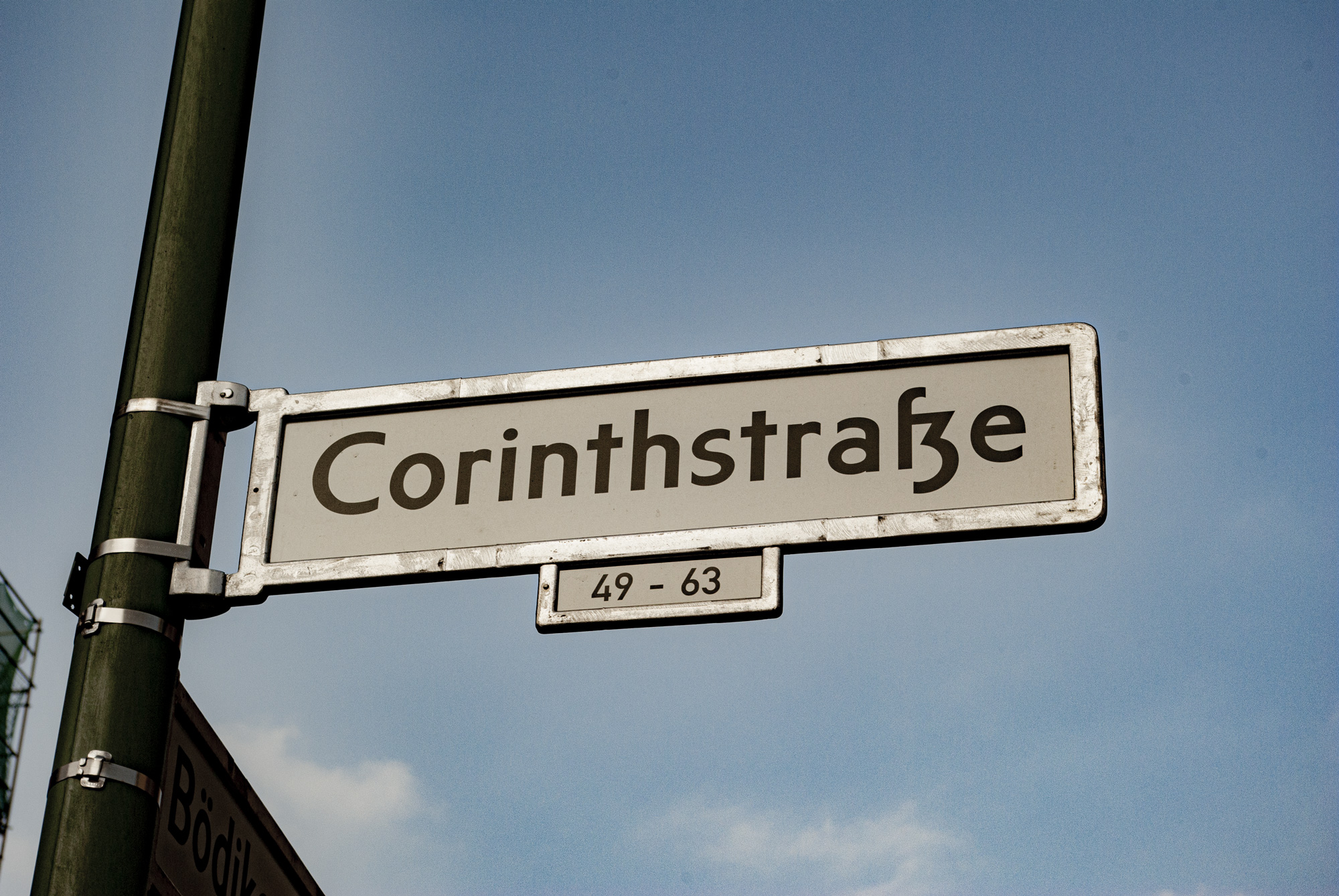 Straßenname Corinthstraße